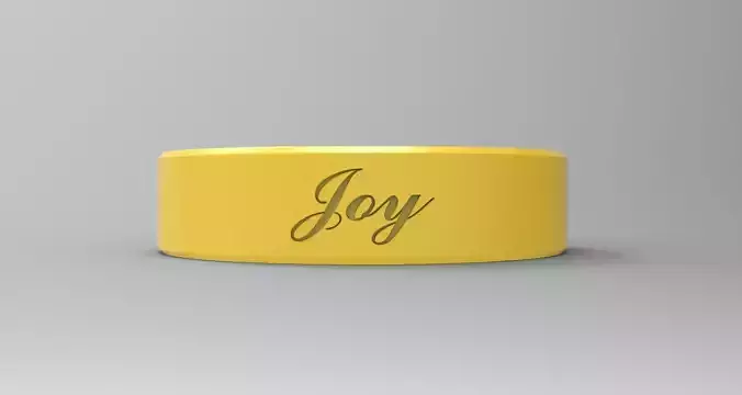 Joy Ring Yellow 3D print model