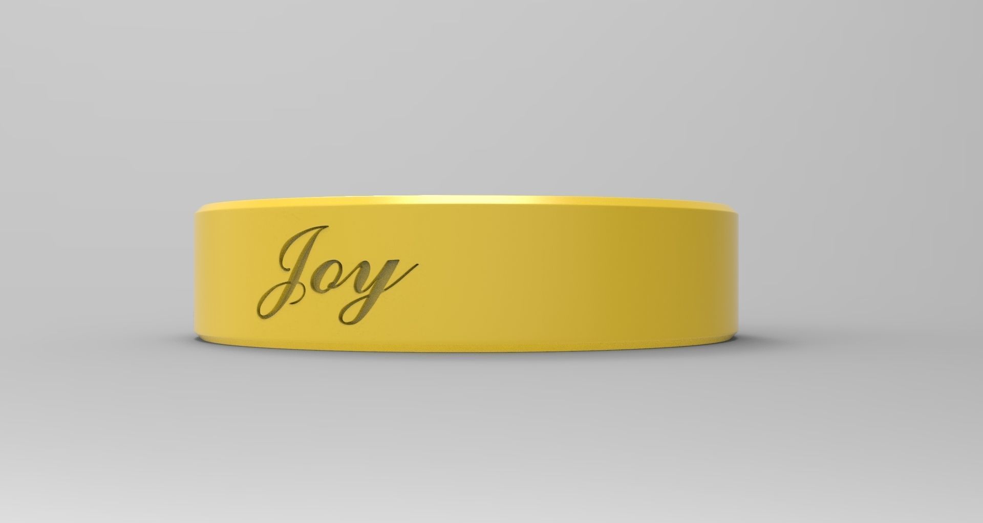 Joy Ring Yellow 3D print model_2