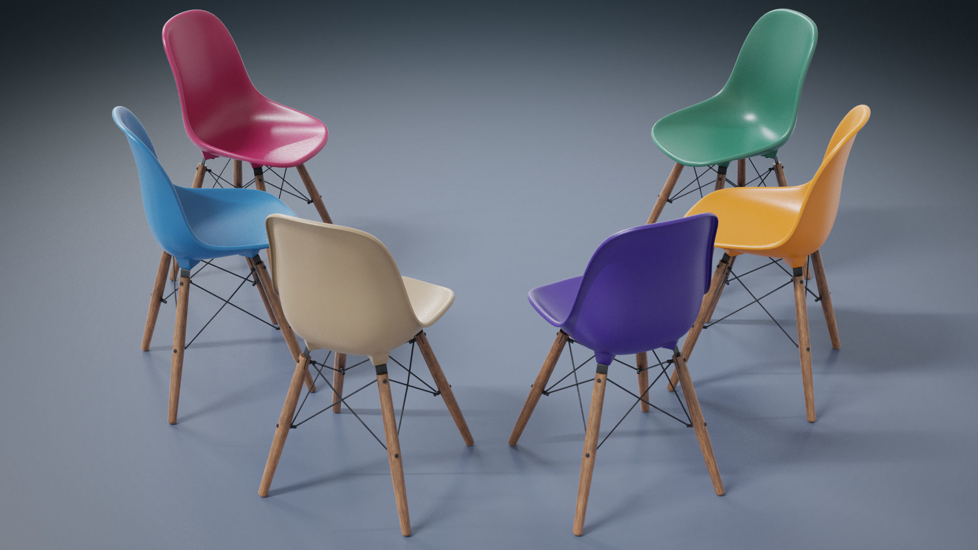 Eiffel Chair 3D model_1