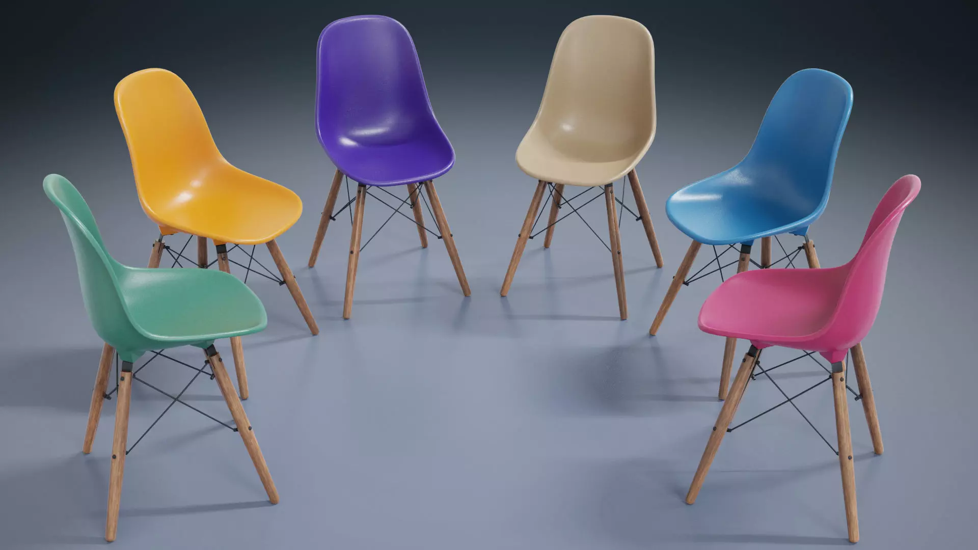 Eiffel Chair 3D model_0