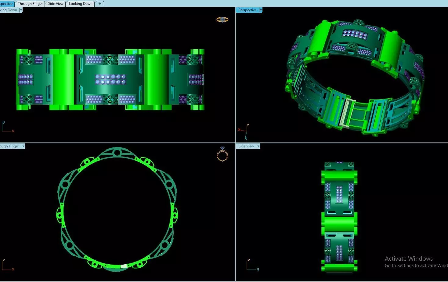 bracelets electronic bracelet with lights 3D print model_0