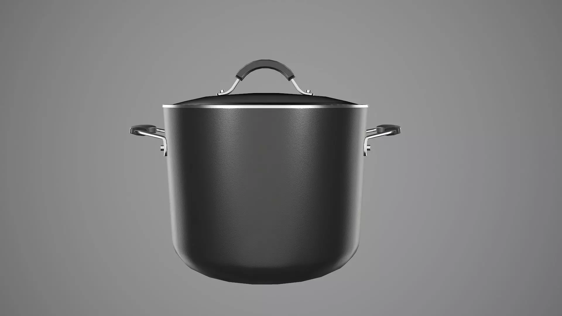 Kitchen Utensil Stockpot Cookware Low-poly 3D model_0