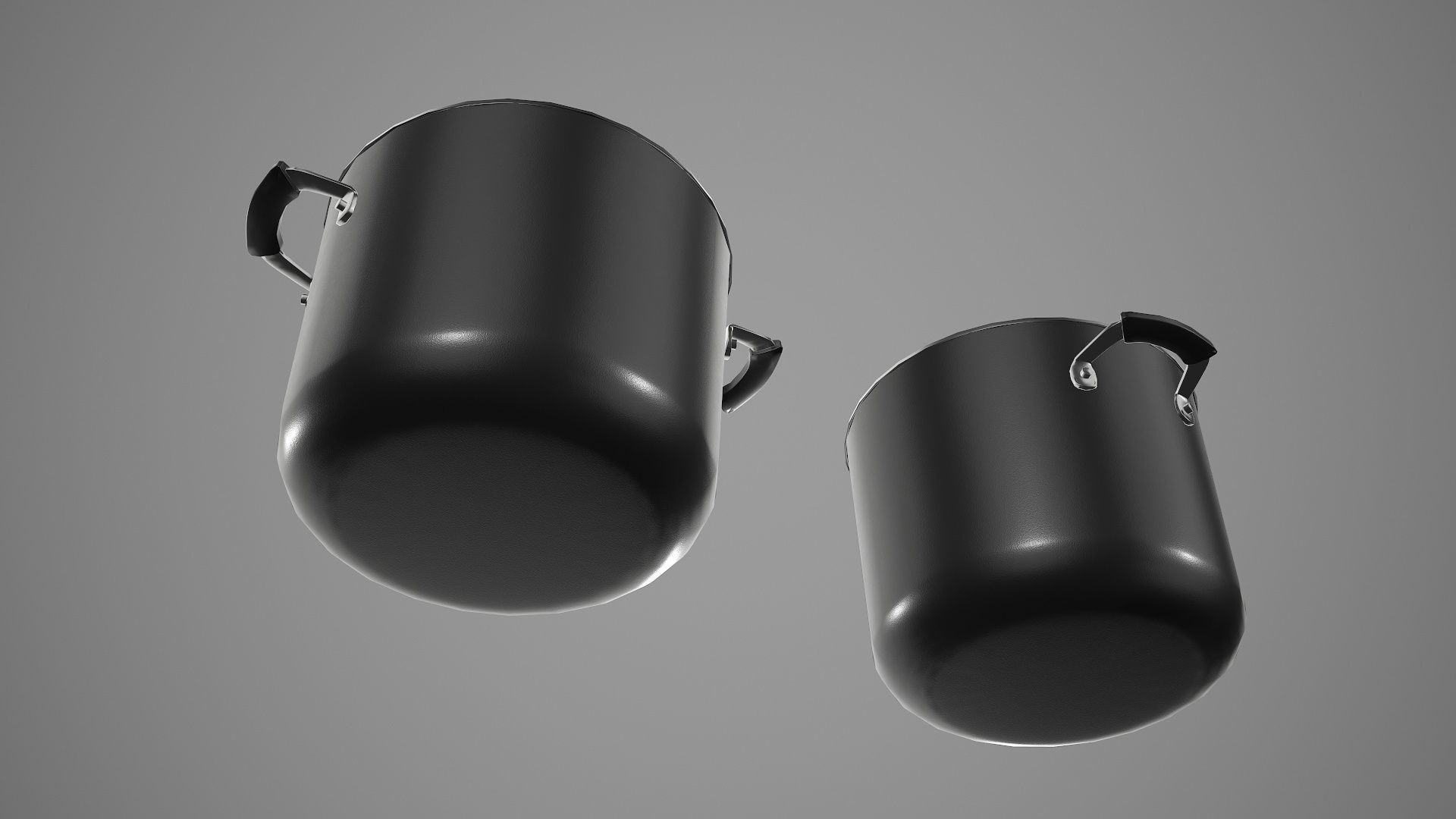 Kitchen Utensil Stockpot Cookware Low-poly 3D model_25