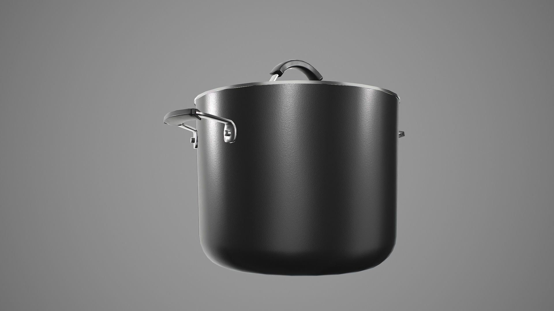 Kitchen Utensil Stockpot Cookware Low-poly 3D model_4
