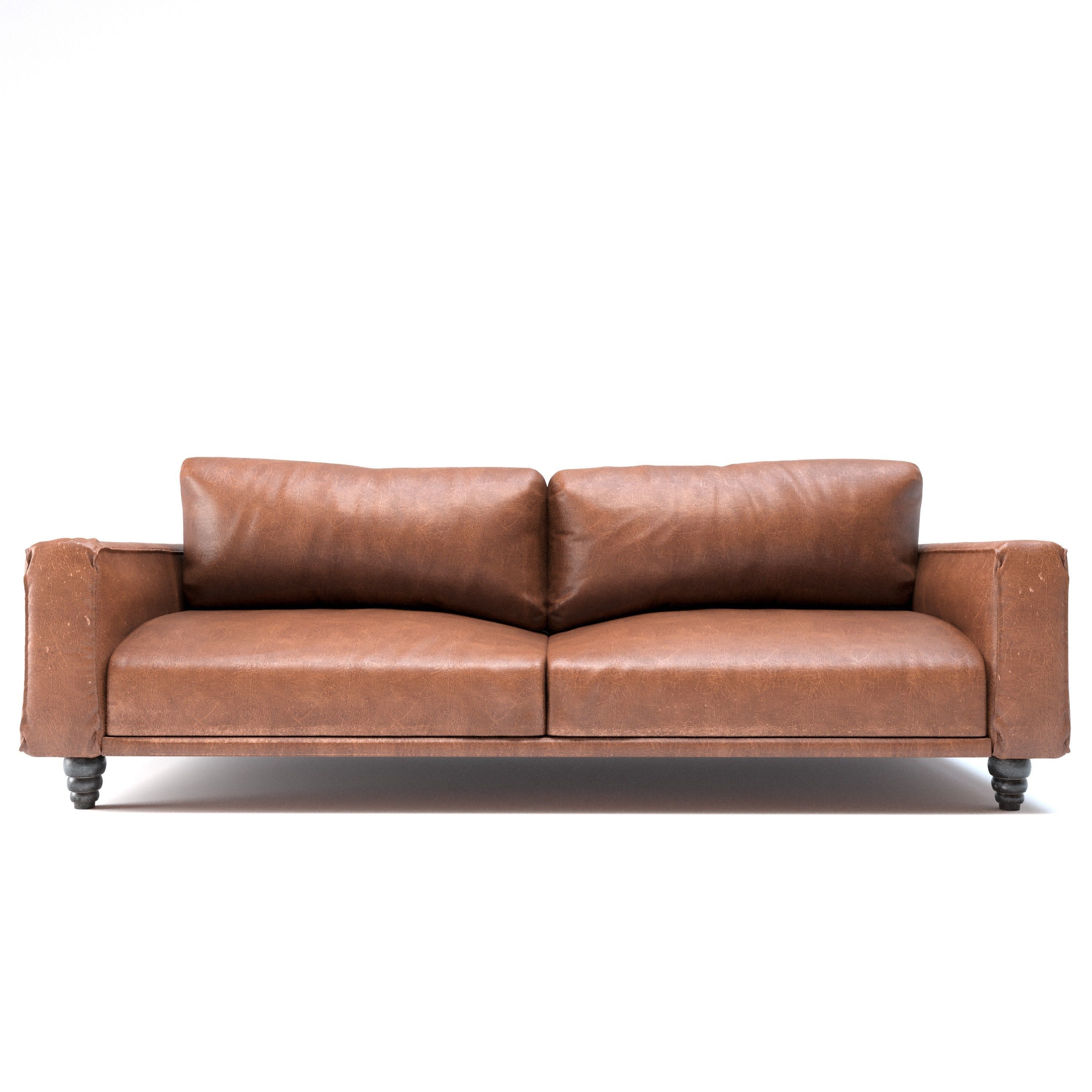 Modern Slouchy Sofa Free 3D model_1