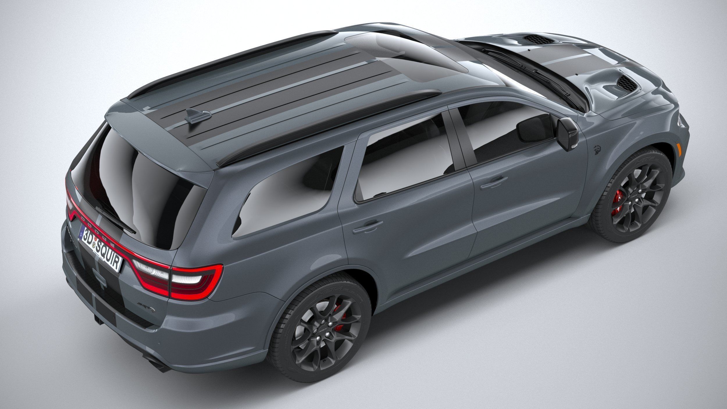 Dodge Durango SRT Hellcat 2021 3D model_10