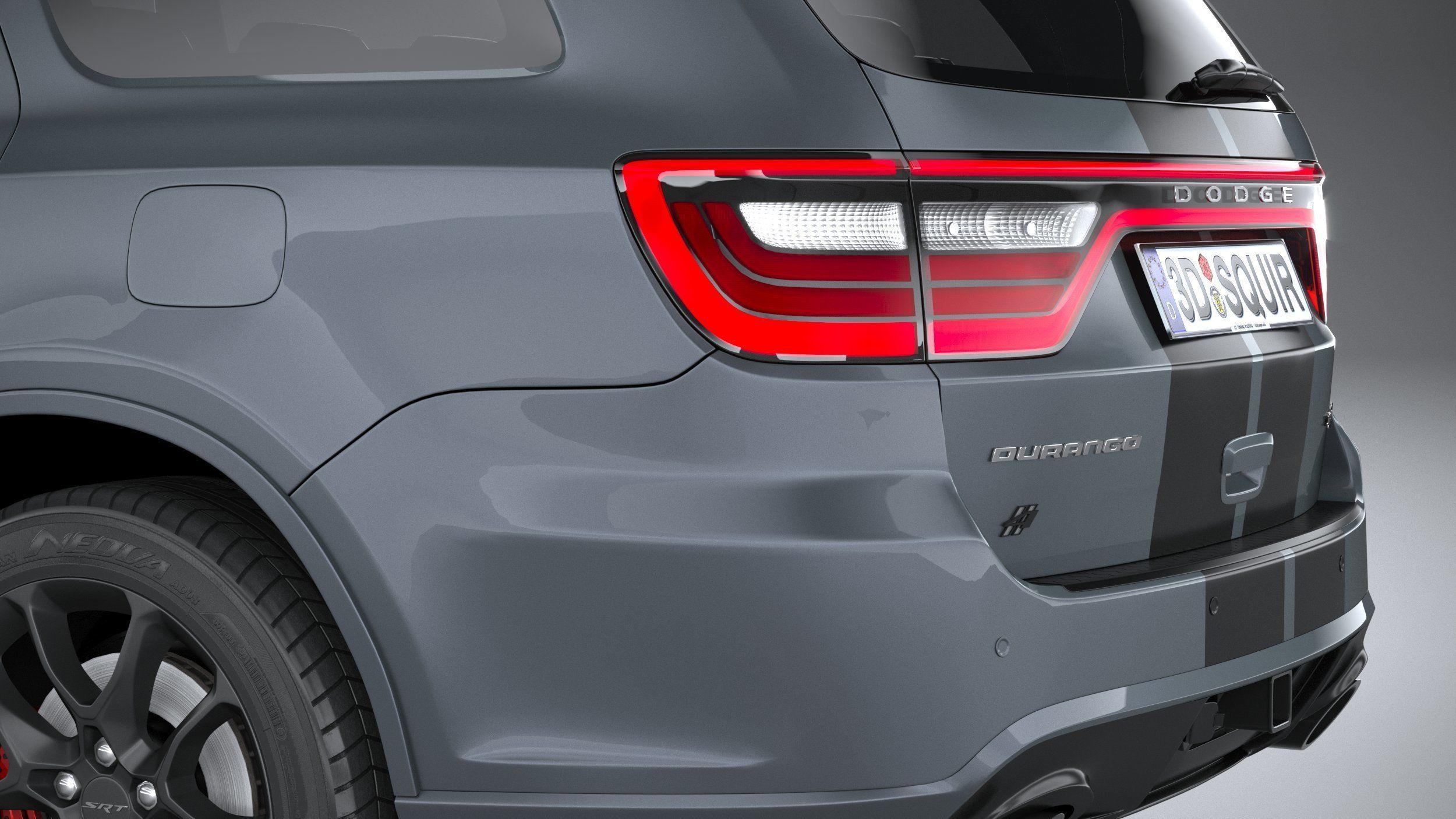 Dodge Durango SRT Hellcat 2021 3D model_6