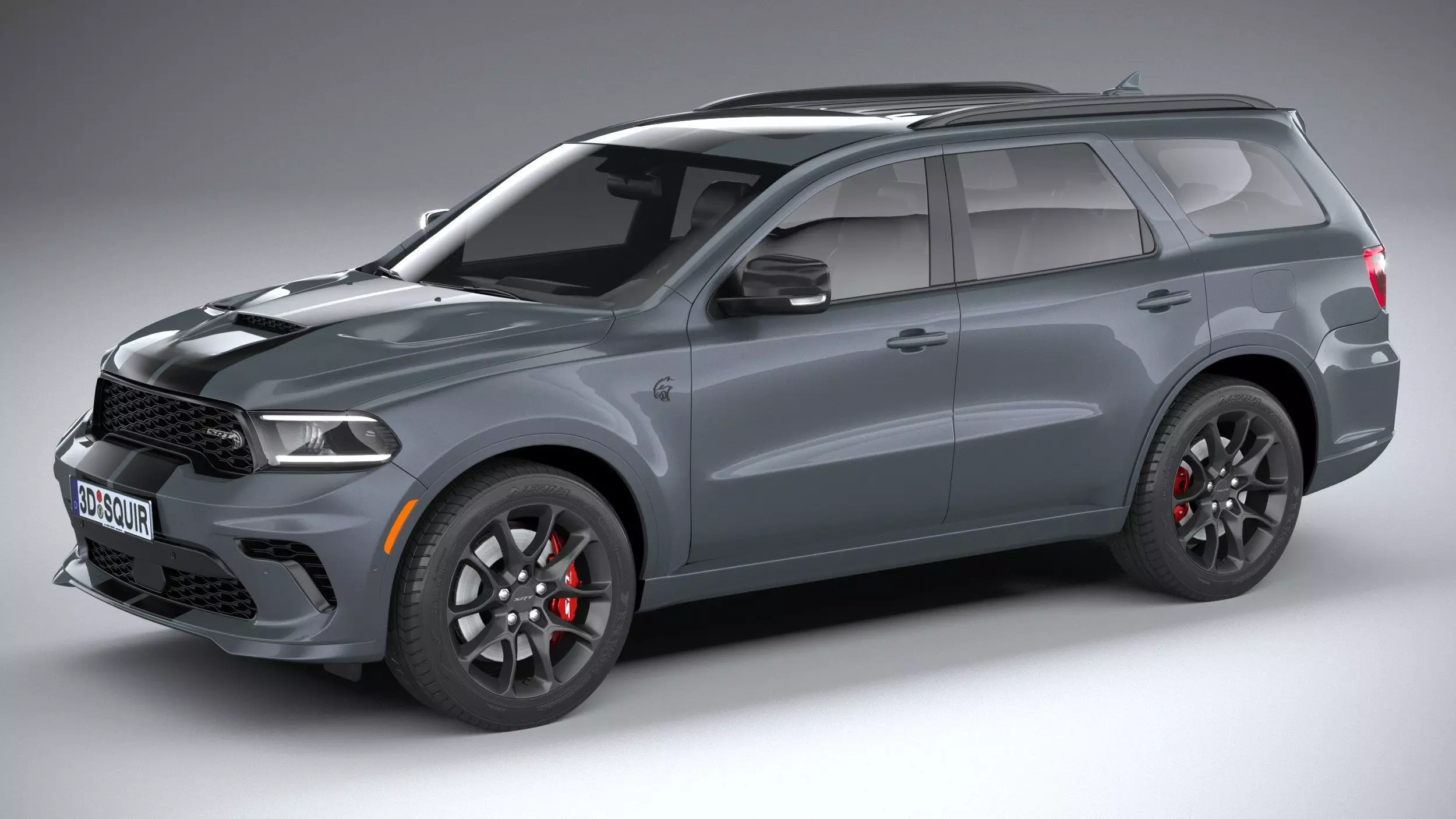 Dodge Durango SRT Hellcat 2021 3D model_0