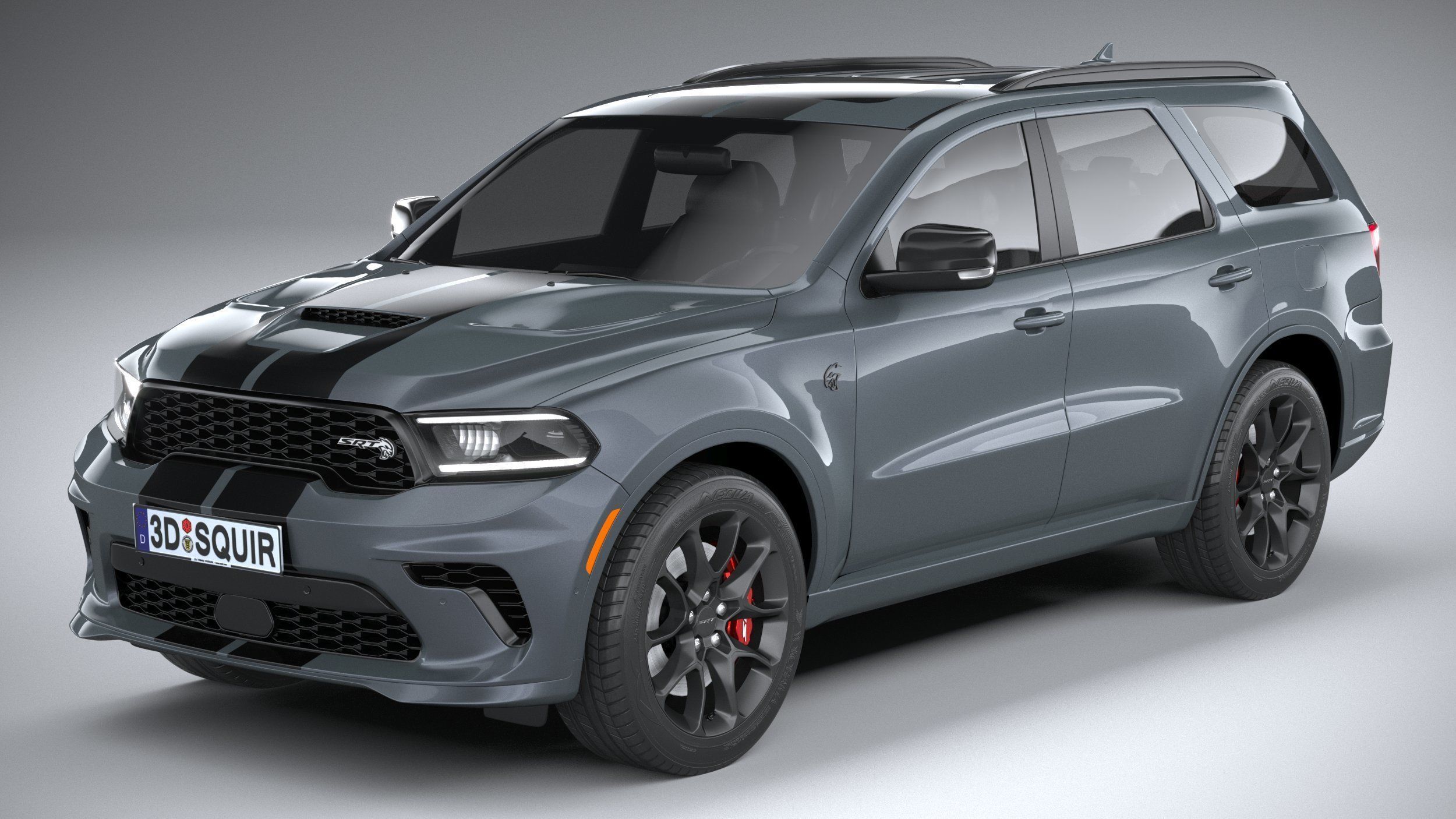 Dodge Durango SRT Hellcat 2021 3D model_1