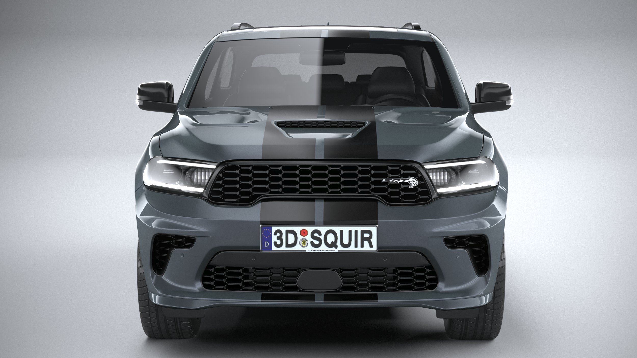 Dodge Durango SRT Hellcat 2021 3D model_13