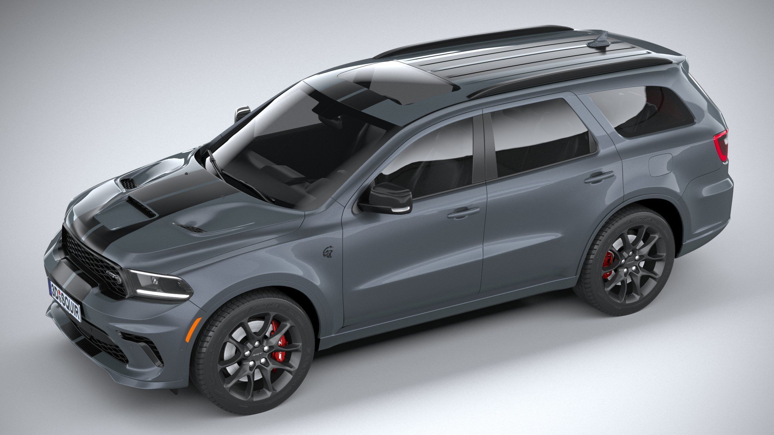 Dodge Durango SRT Hellcat 2021 3D model_7