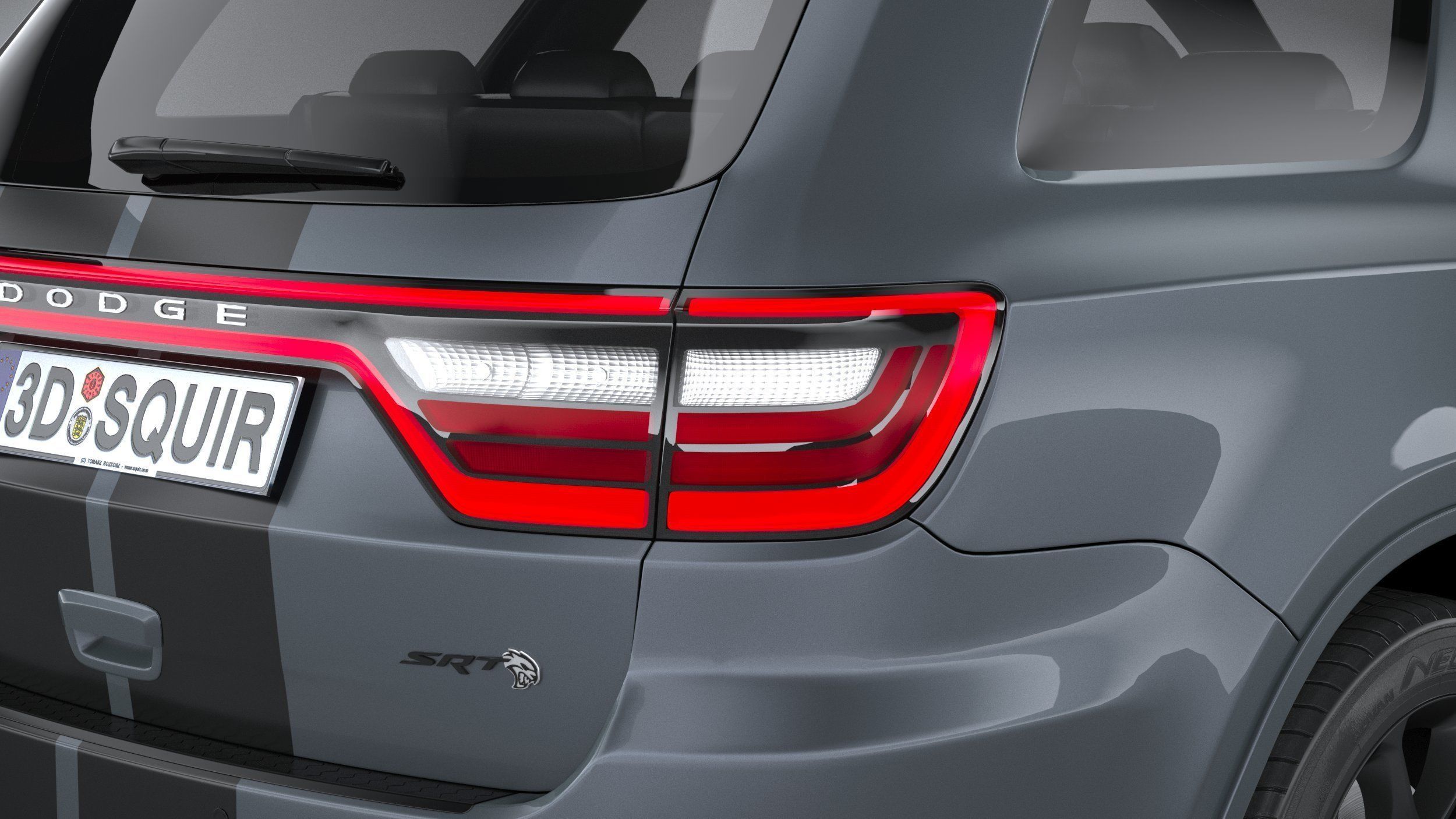 Dodge Durango SRT Hellcat 2021 3D model_18