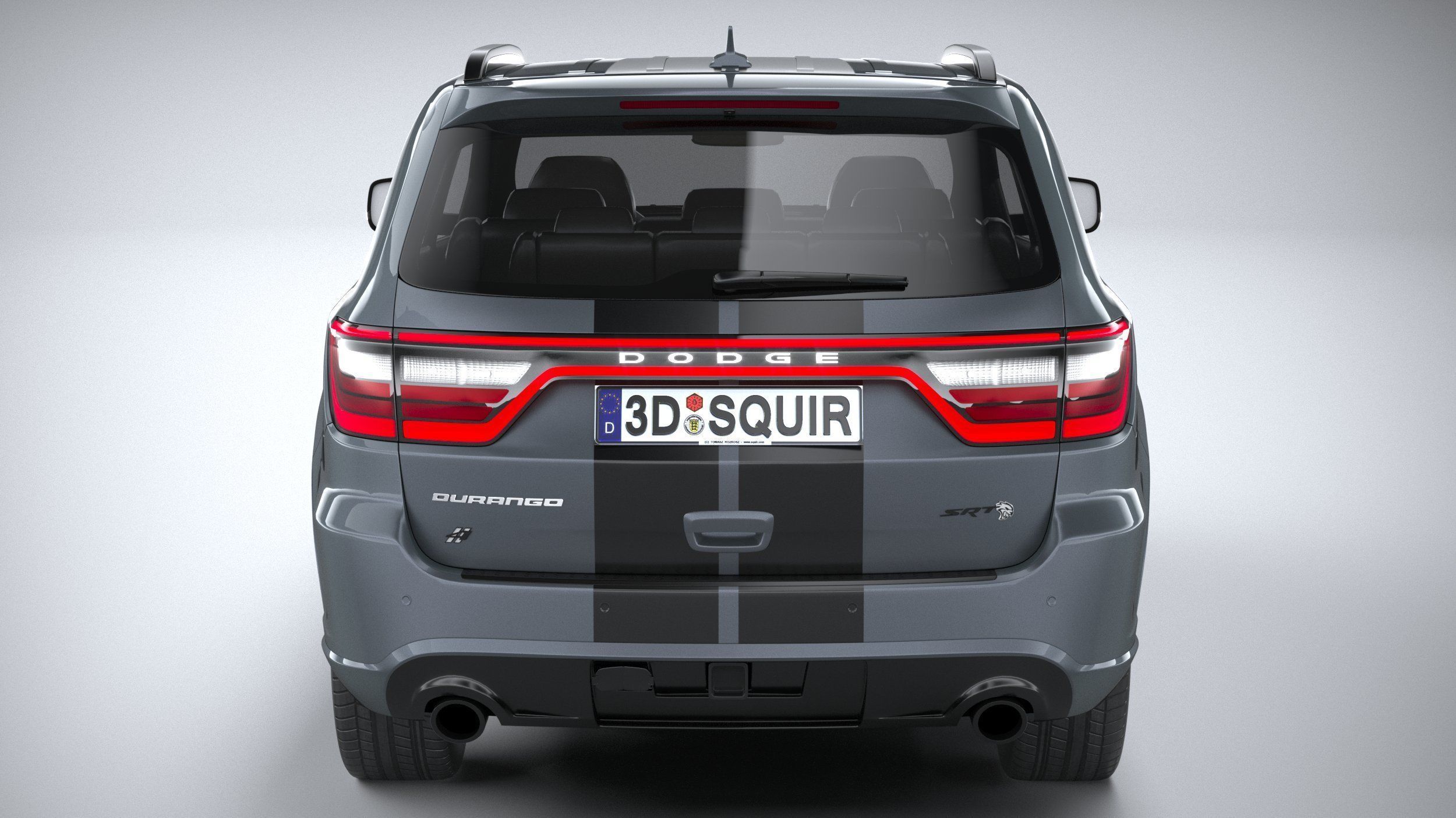 Dodge Durango SRT Hellcat 2021 3D model_4