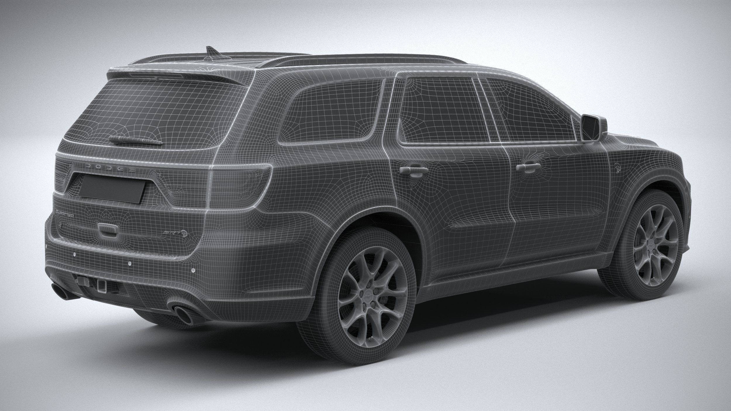 Dodge Durango SRT Hellcat 2021 3D model_27