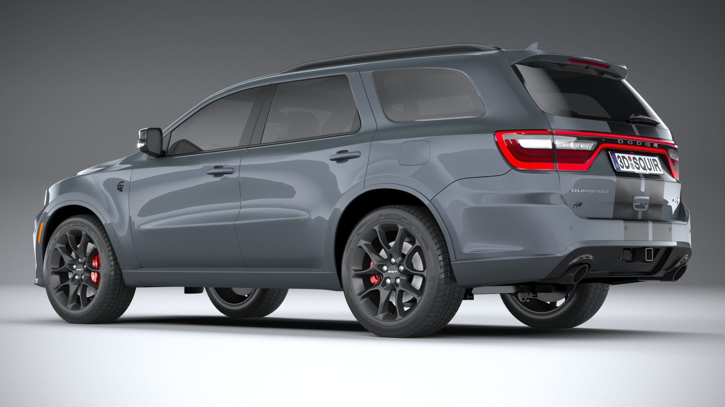 Dodge Durango SRT Hellcat 2021 3D model_5