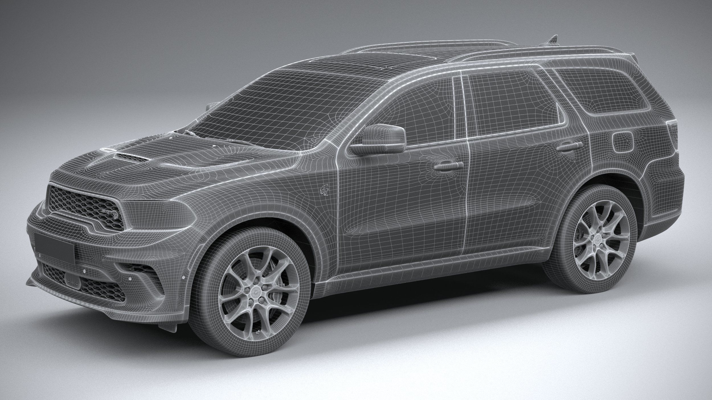 Dodge Durango SRT Hellcat 2021 3D model_26