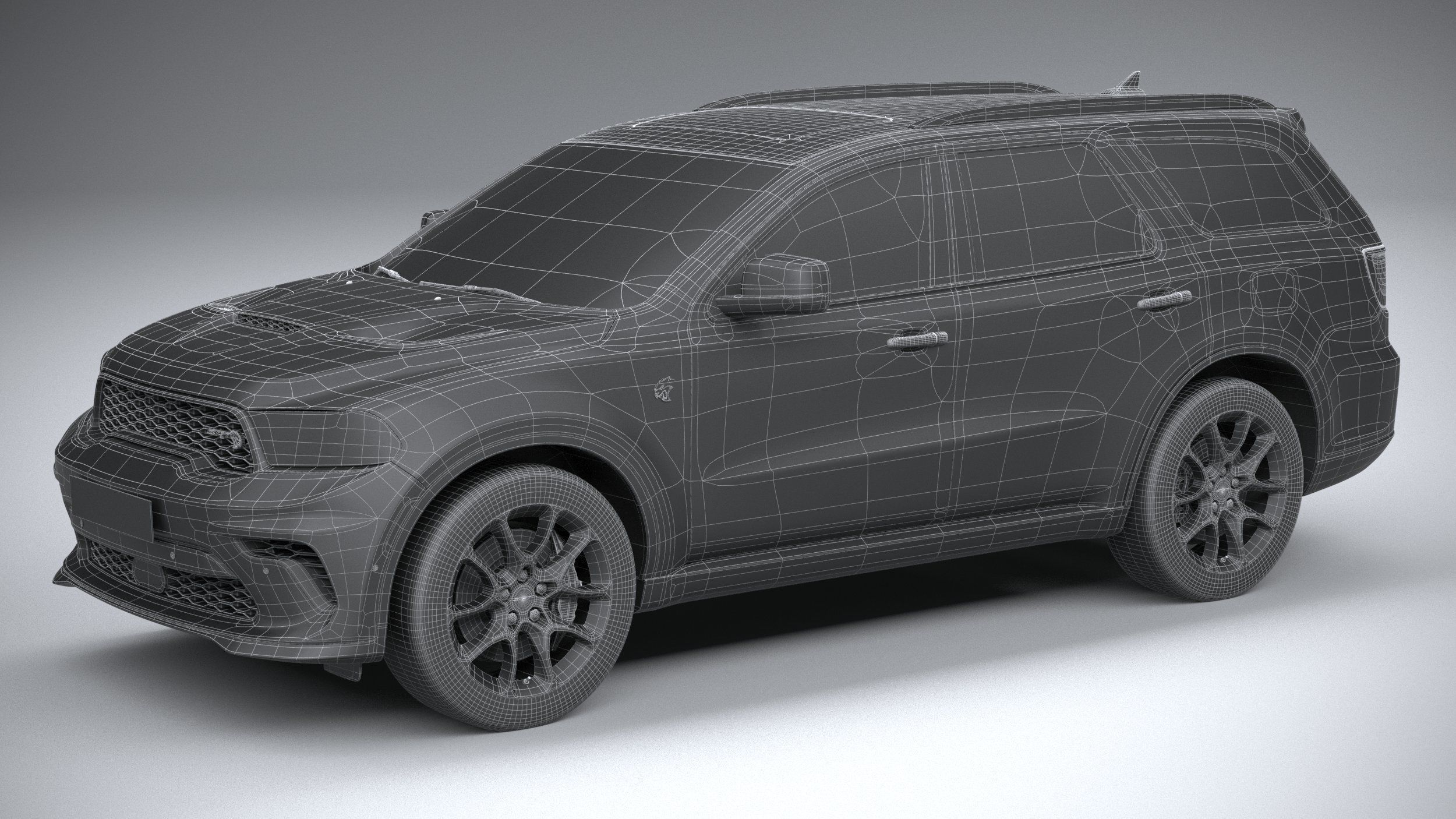 Dodge Durango SRT Hellcat 2021 3D model_28
