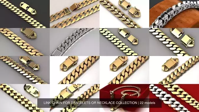 CUBAN LINK CHAIN FOR BRACELETS OR NECKLACE COLLECTION 
