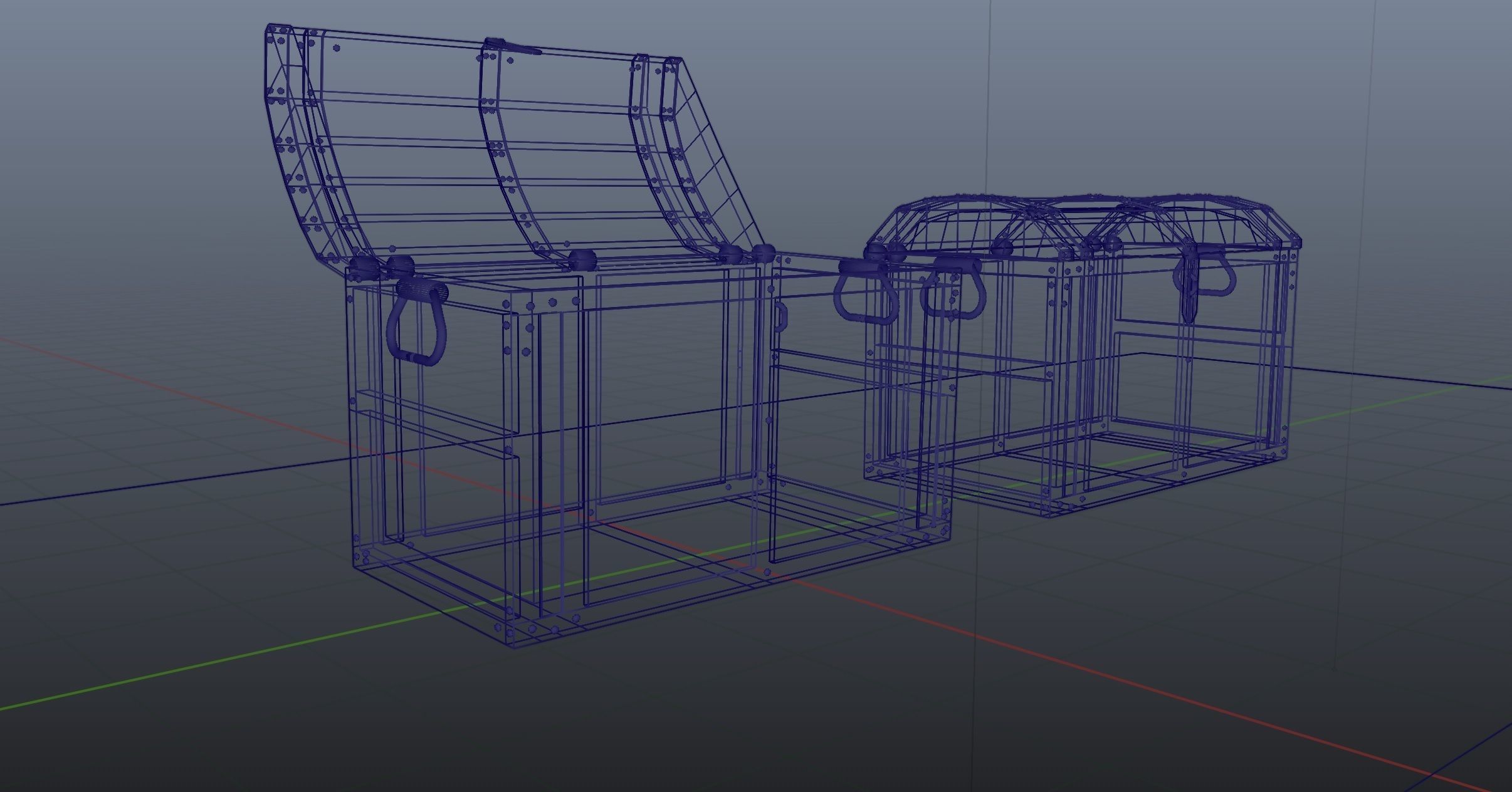 Treasures Chest full of Coins 3D model_1