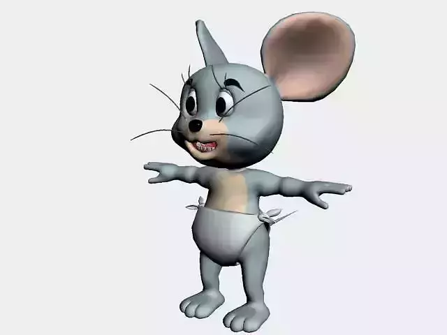 nibbles cartoon mouse Low-poly 3D model
