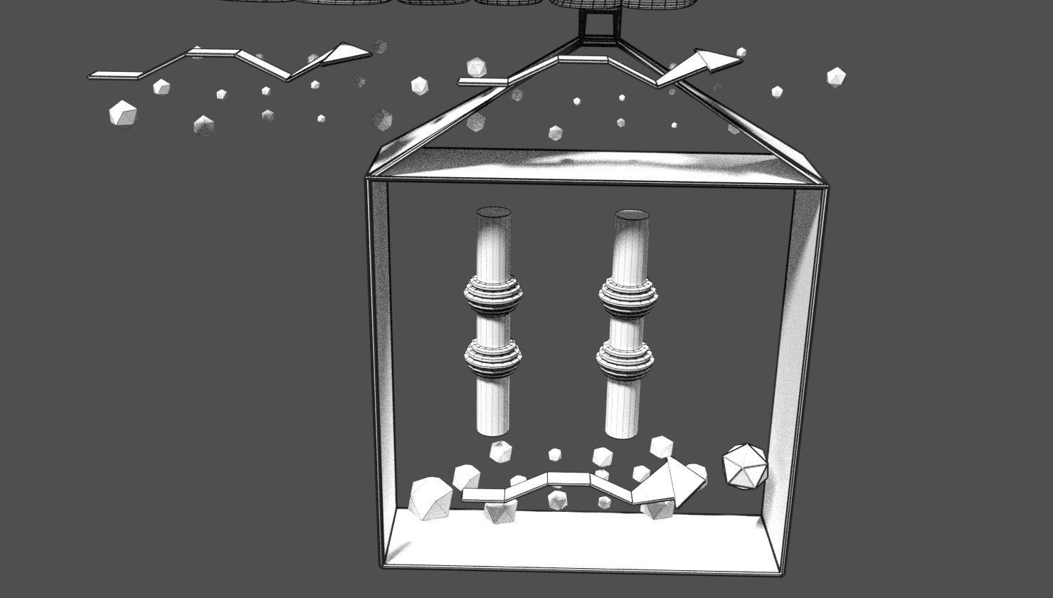 Olfactory system smell odour detail labelled 3D model_30