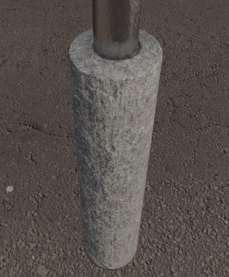 Steel Bracket Bike Stand -3- Low-Poly Version Low-poly 3D model_15