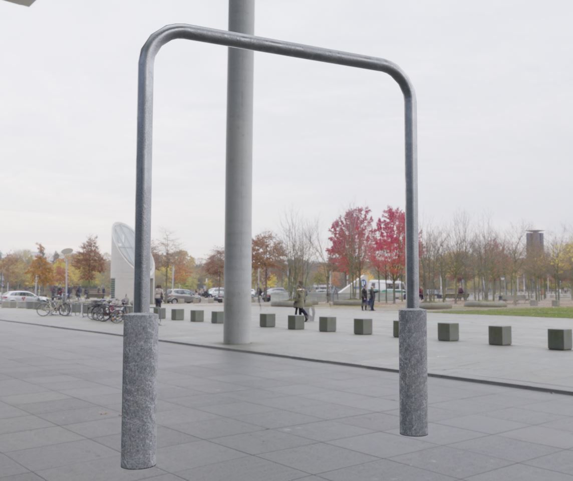 Steel Bracket Bike Stand -3- Low-Poly Version Low-poly 3D model_13