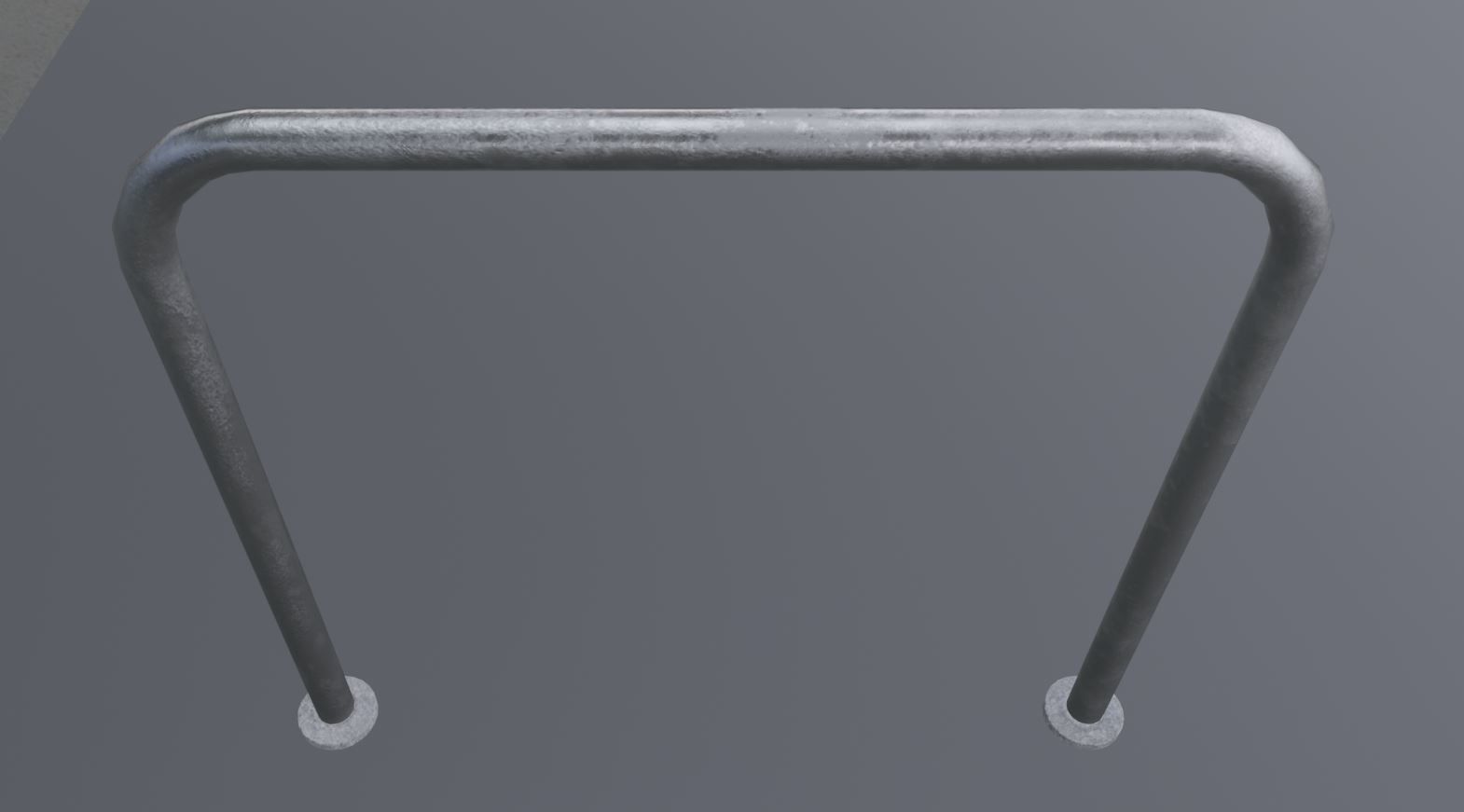 Steel Bracket Bike Stand -3- Low-Poly Version Low-poly 3D model_2