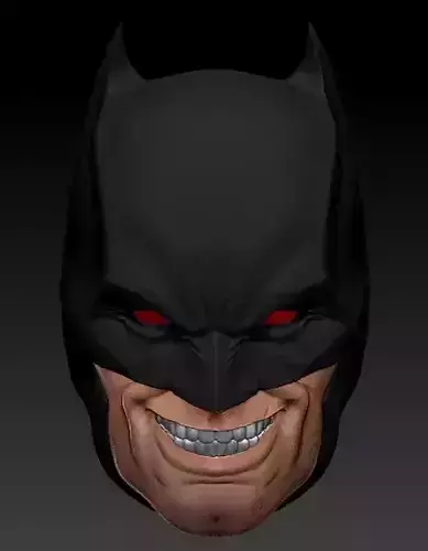 Flashpoint Batman Head Sculpt - Crazy Head