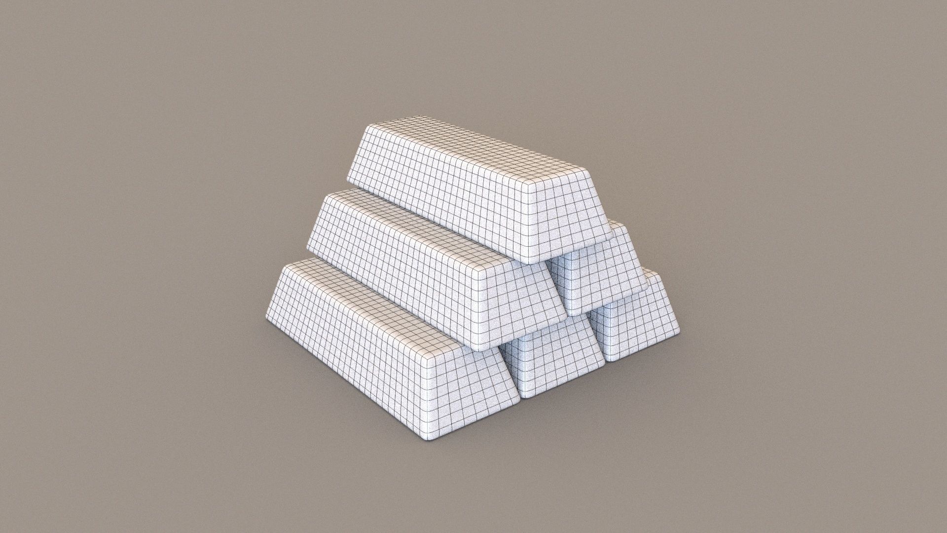 Gold for the millionaire Free low-poly 3D model_5