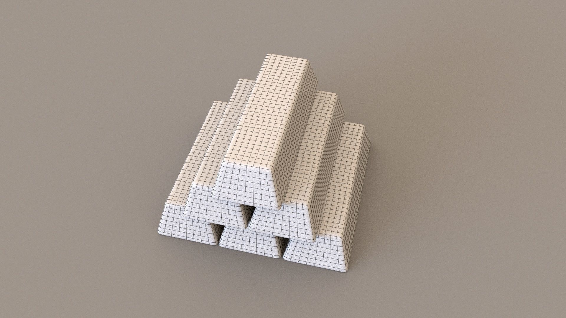 Gold for the millionaire Free low-poly 3D model_4