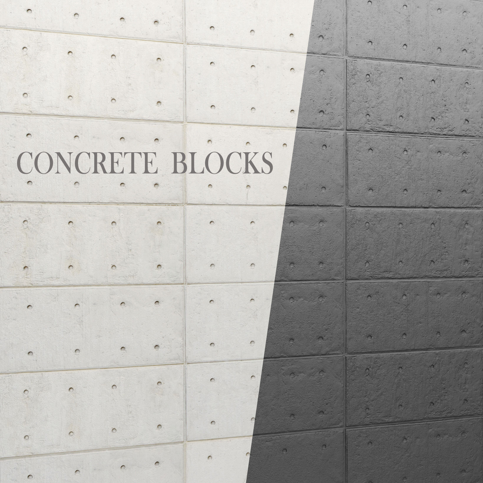 concrete panel 3D model_1