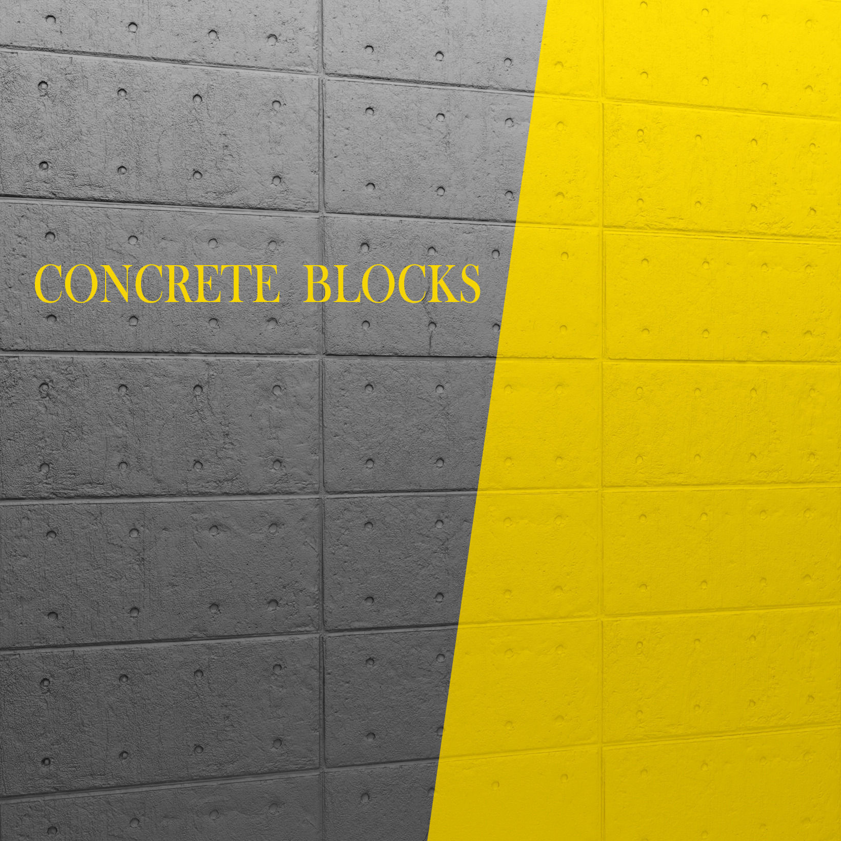 concrete panel 3D model_3