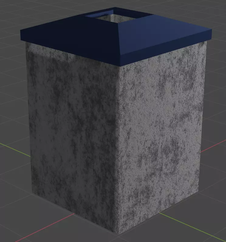 Trash Bin Free low-poly 3D model_0