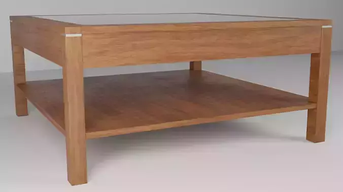 HD High Poly Wooden Table