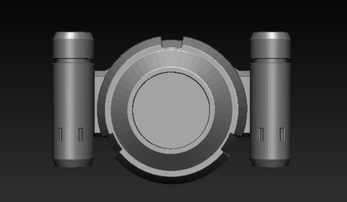 Flashpoint Batman Shoulder pads and Belt Buckle 3D print model_14