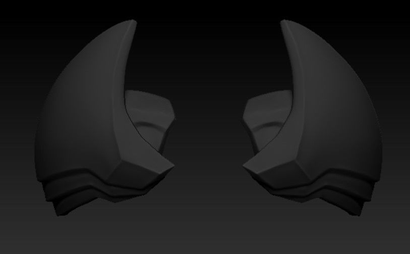 Flashpoint Batman Shoulder pads and Belt Buckle 3D print model_7
