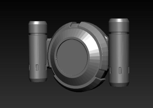 Flashpoint Batman Shoulder pads and Belt Buckle 3D print model_15