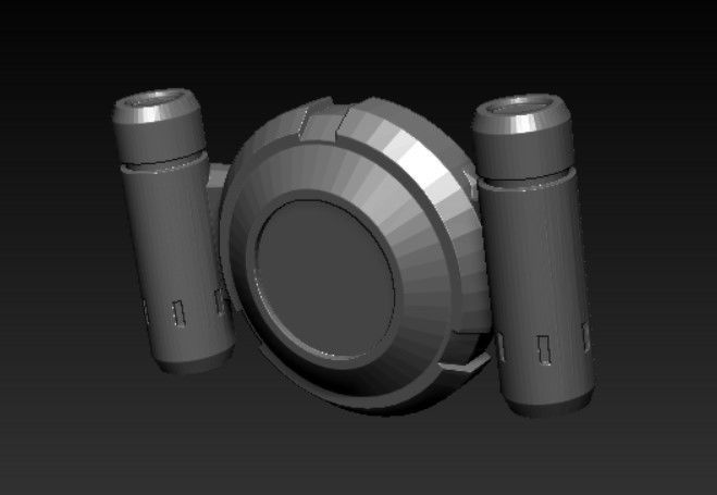 Flashpoint Batman Shoulder pads and Belt Buckle 3D print model_18