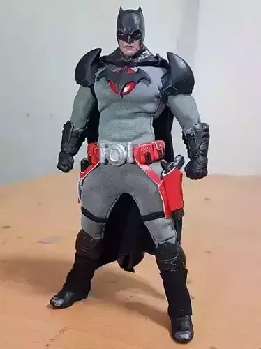 Flashpoint Batman Shoulder pads and Belt Buckle 3D print model