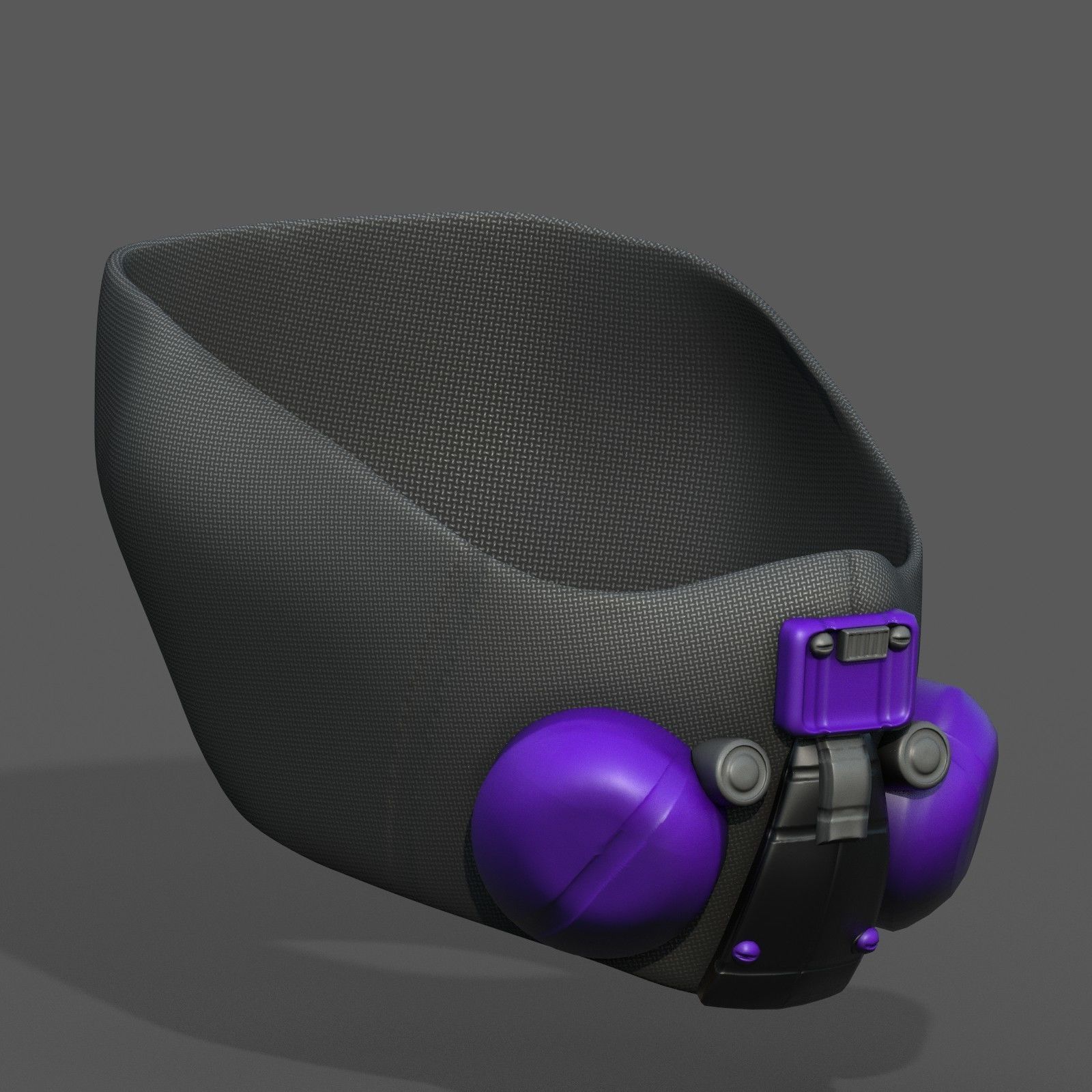 Gad mask respirator scifi futuristic 3d model Low-poly 3D model_4