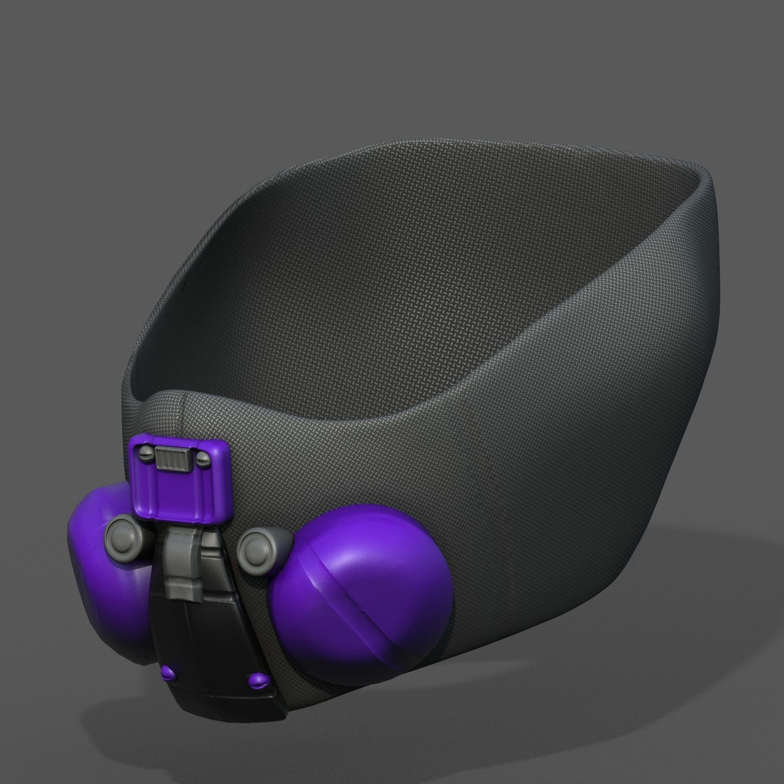 Gad mask respirator scifi futuristic 3d model Low-poly 3D model_6