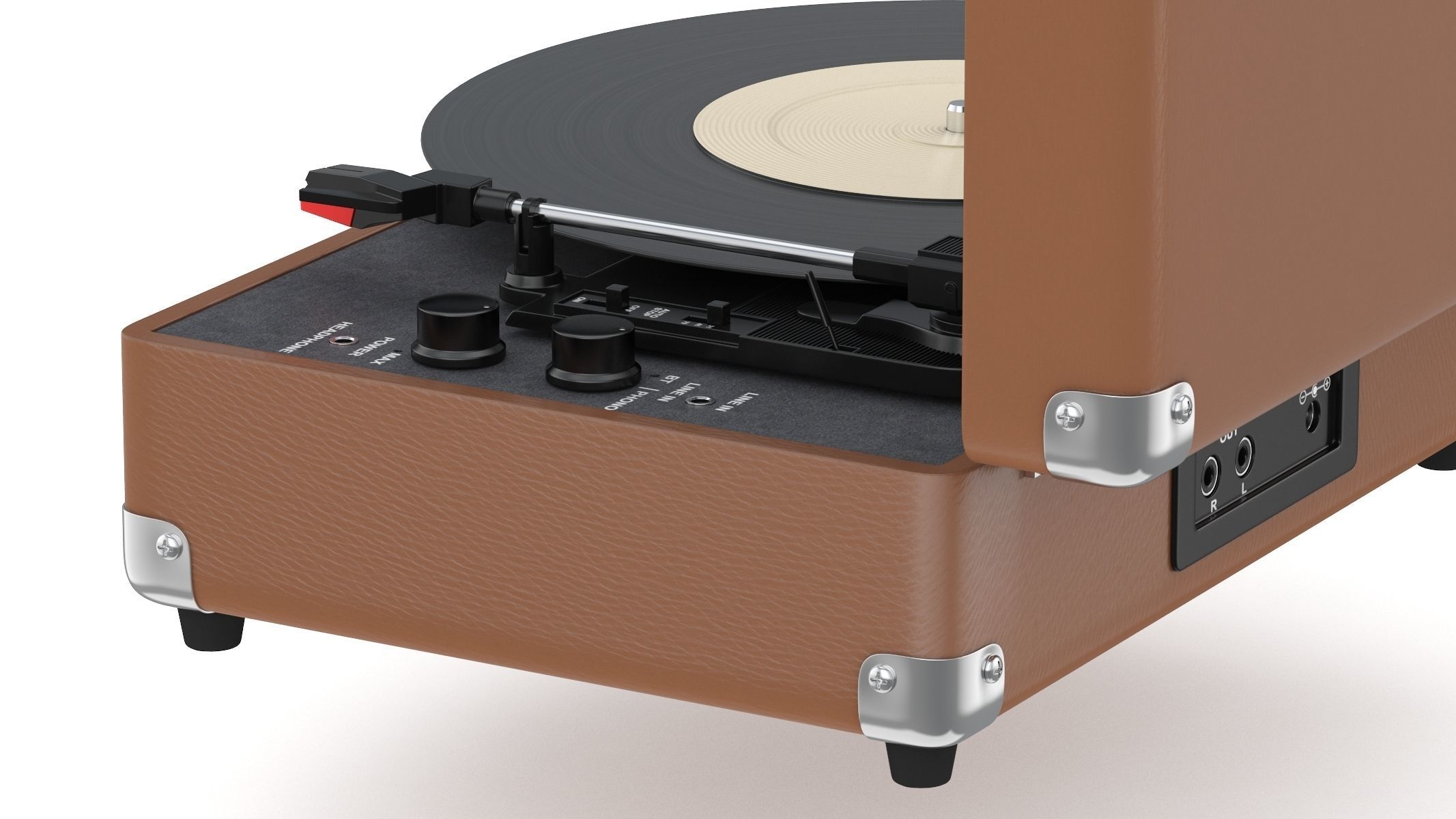 Victrola Vintage Suitcase Record Player 3D model_7