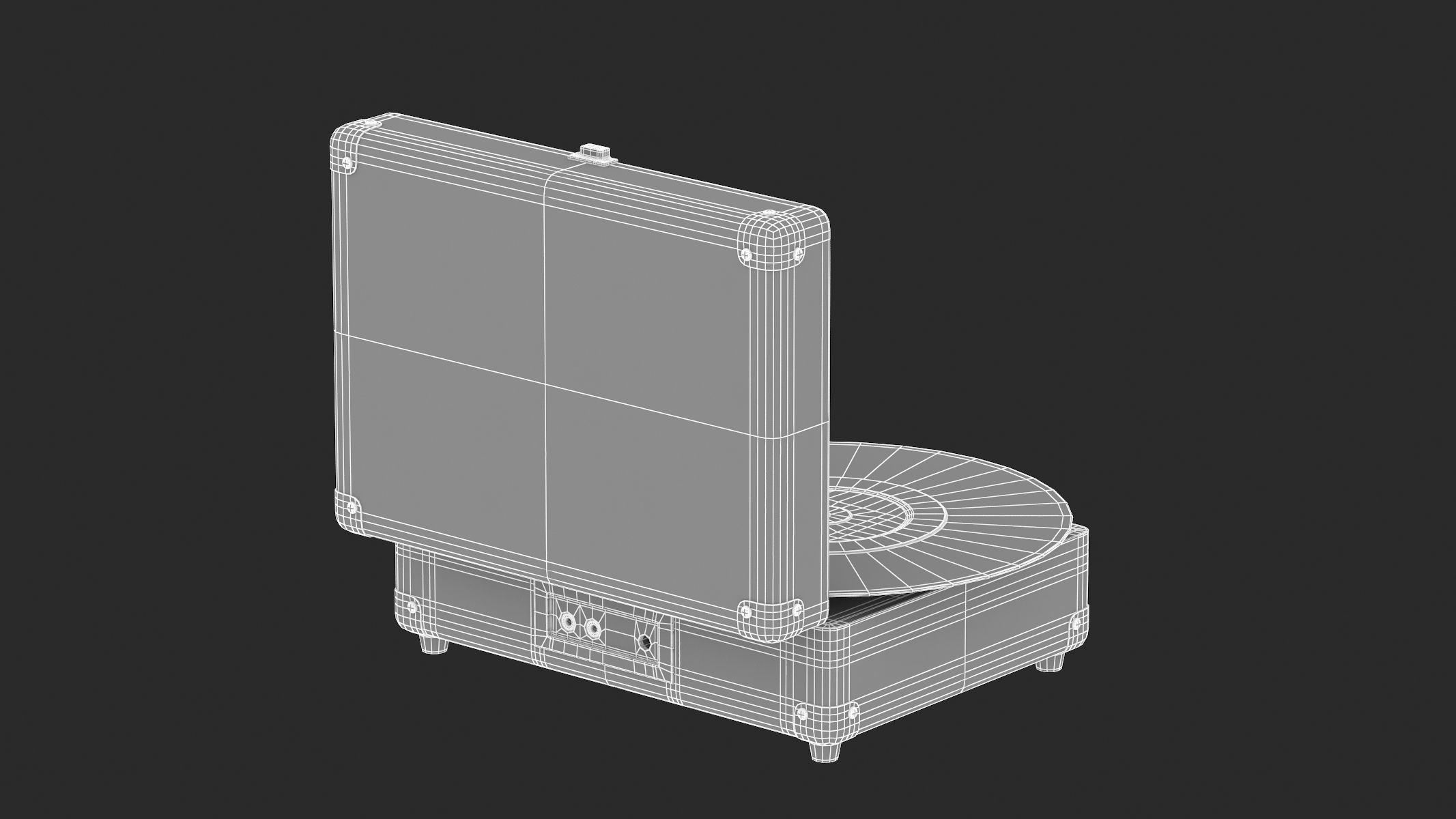 Victrola Vintage Suitcase Record Player 3D model_11