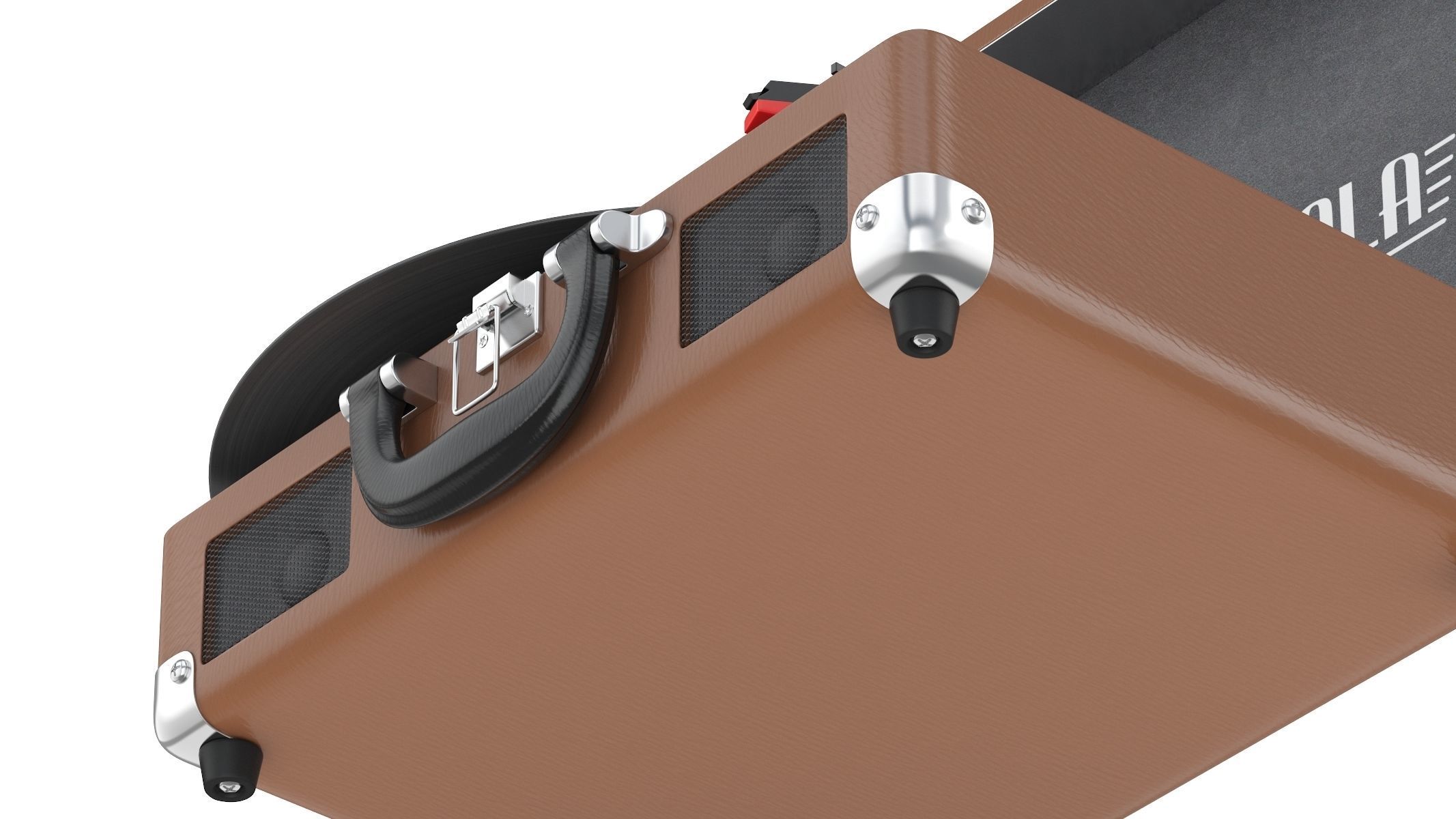 Victrola Vintage Suitcase Record Player 3D model_8