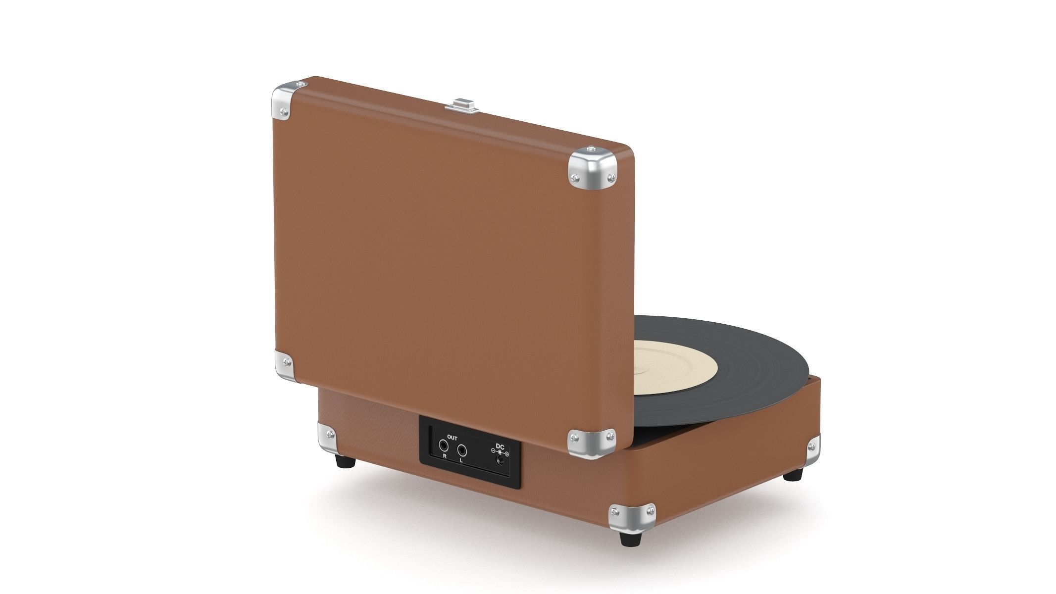 Victrola Vintage Suitcase Record Player 3D model_1