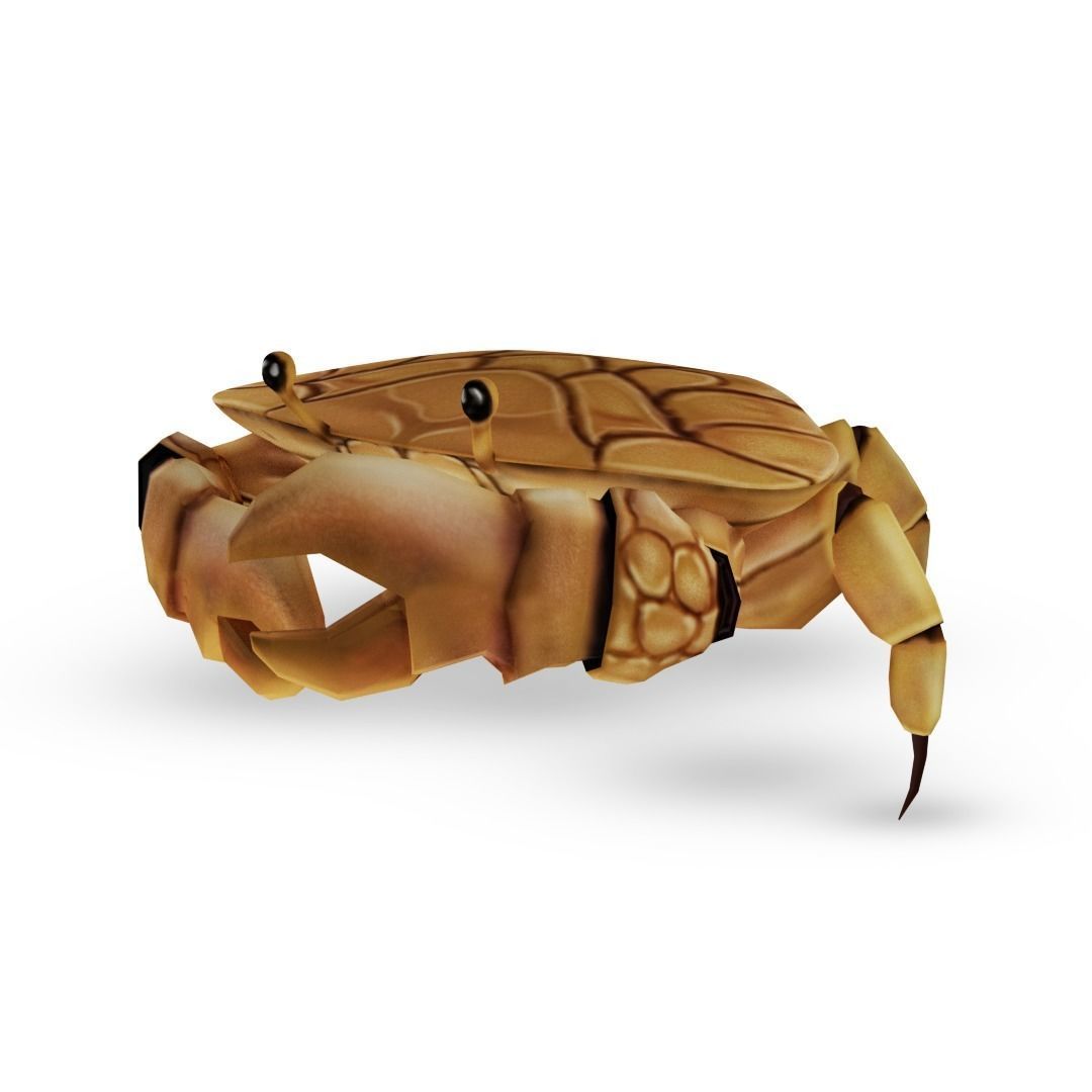 3D Crab Low-poly 3D model_1