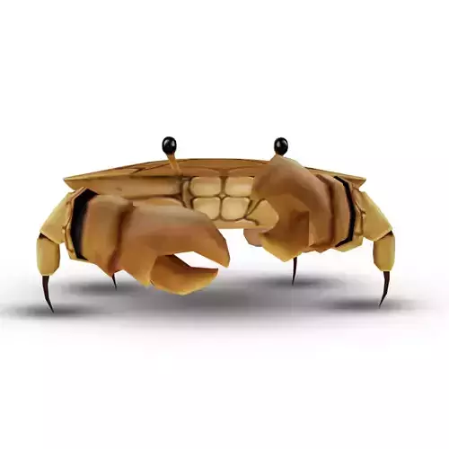3D Crab Low-poly 3D model
