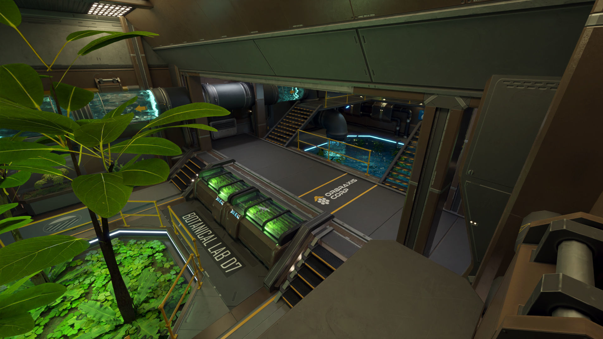 Sci Fi Space Station 2 Modular Kit Low-poly 3D model_29