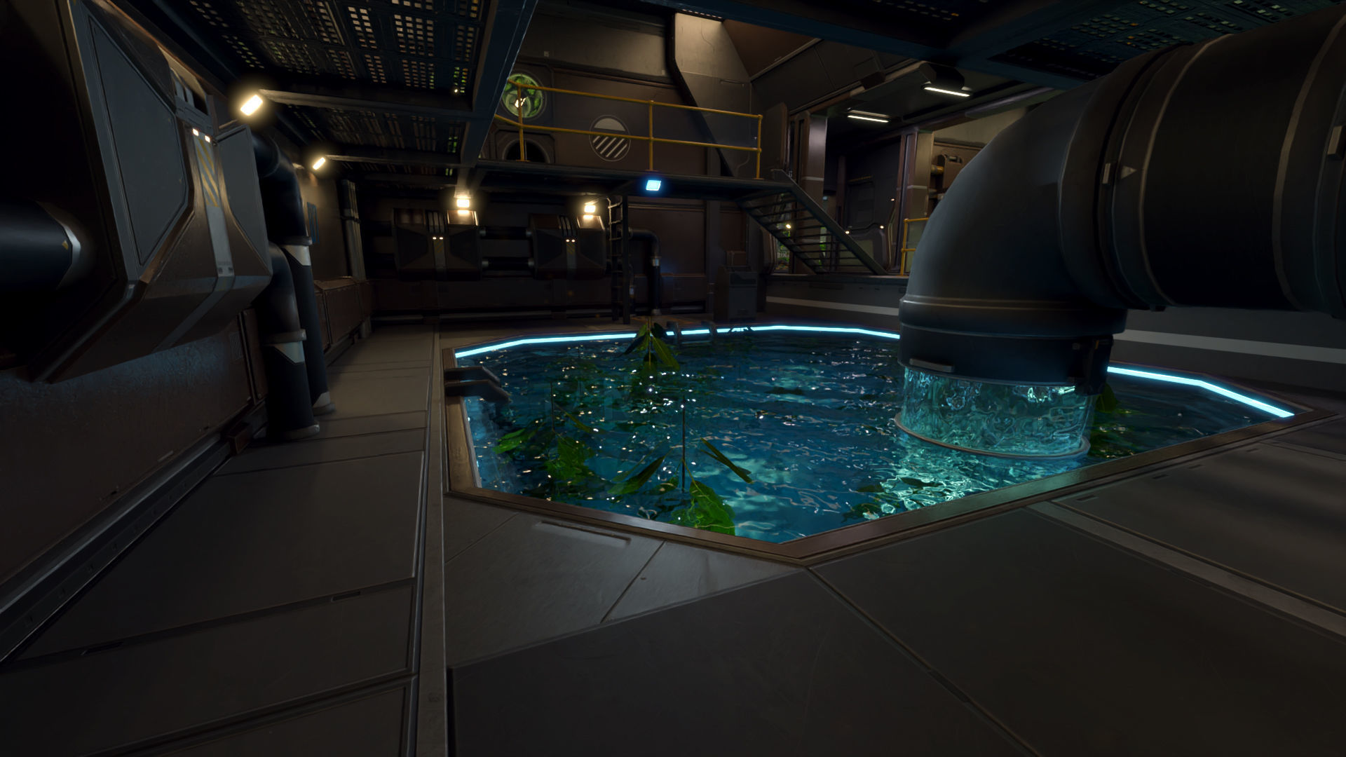 Sci Fi Space Station 2 Modular Kit Low-poly 3D model_34